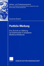 Front cover of Portfolio-Werbung by Susanne Goertz