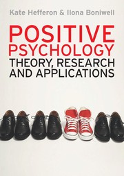 Front cover of Positive psychology by Kate Hefferon