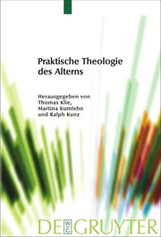 Front cover of Praktische Theologie des Alterns by Thomas Klie