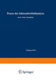 Front cover of Praxis der Jahresabschlußanalyse by Wolfgang Nahlik