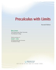 Cover of Precalculus with limits by Ron Larson