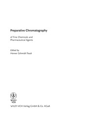 Front cover of Preparative chromatography of fine chemicals and pharmaceutical agents by H. Schmidt-Traub
