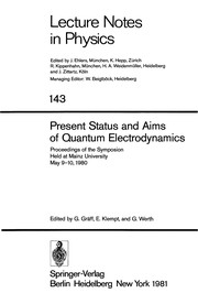 Front cover of Present Status and Aims of Quantum Electrodynamics by Gernot Gräff