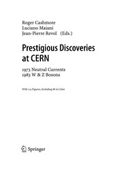 Front cover of Prestigious Discoveries at CERN by Roger Cashmore