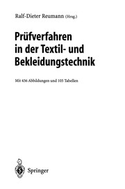 Front cover of Prüfverfahren in der Textil- und Bekleidungstechnik by Ralf-Dieter Reumann