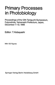 Front cover of Primary Processes in Photobiology by T. Kobayashi