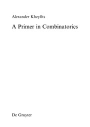 Cover of A primer in combinatorics by Alexander Kheyfits