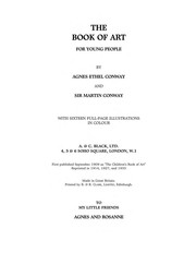 Front cover of The Book of Art for Young People by Agnes Ethel Conway