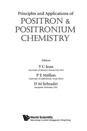 Front cover of Principles and applications of positron & positronium chemistry by Y. C. Jean