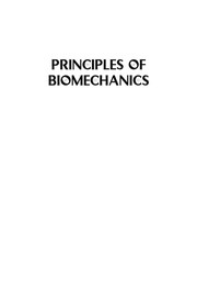 Front cover of Principles of Biomechanics by Ronald Huston