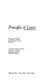 Cover of Principles of Lasers by Orazio Svelto