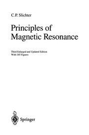 Cover of Principles of Magnetic Resonance by Charles P. Slichter