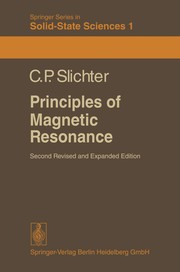 Front cover of Principles of Magnetic Resonance by Charles P. Slichter