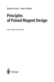 Front cover of Principles of pulsed magnet design by Robert Kratz