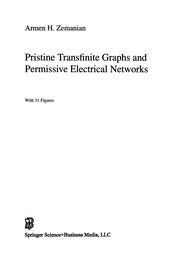 Front cover of Pristine Transfinite Graphs and Permissive Electrical Networks by A. H. Zemanian