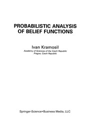 Front cover of Probabilistic Analysis of Belief Functions by Ivan Kramosil