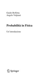Front cover of Probabilità in Fisica by Guido Boffetta