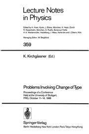 Cover of Problems involving change of type by Deutsche Forschungsgemeinschaft.