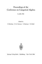 Front cover of Proceedings of the Conference on Categorical Algebra by S. Eilenberg