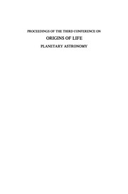 Front cover of Proceedings of the Third Conference on Origins of Life by Lynn Margulis