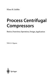 Cover of Process Centrifugal Compressors by Klaus H. Lüdtke