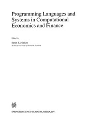 Front cover of Programming Languages and Systems in Computational Economics and Finance by Søren S. Nielsen