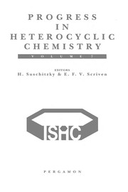 Front cover of Progress in heterocyclic chemistry by Eric F. V. Scriven