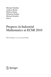 Front cover of Progress in Industrial Mathematics at ECMI 2010 by Michael Günther