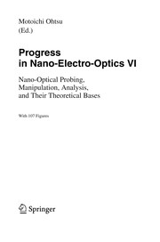 Cover of Progress in Nano-Electro-Optics VI by Motoichi Ohtsu