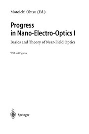 Front cover of Progress in Nano-Electro-Optics I by Motoichi Ohtsu