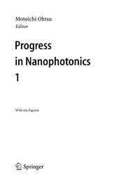 Cover of Progress in Nanophotonics 1 by Motoichi Ohtsu