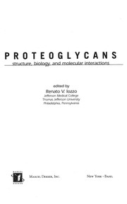 Cover of Proteoglycans by Renato V. Iozzo