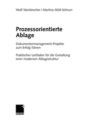 Cover of Prozessorientierte Ablage by Wolf Steinbrecher