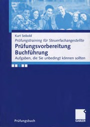 Front cover of Prüfungsvorbereitung Buchführung by Kurt Seibold