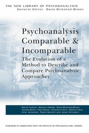 Cover of Psychoanalysis comparable and incomparable by David Tuckett