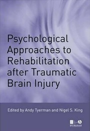 Front cover of Psychological Approaches to Rehabilitation after Traumatic Brain Injury by Andy Tyerman