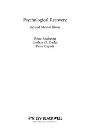 Front cover of Psychological recovery by Retta Andresen