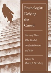 Cover of Psychologists defying the crowd by [name missing]
