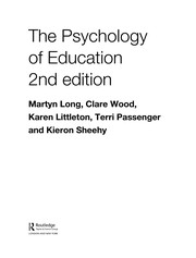 Front cover of The Psychology of Education by Martyn Long