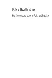 Front cover of Public Health Ethics by Angus Dawson