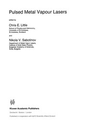 Cover of Pulsed Metal Vapour Lasers by Chris E. Little