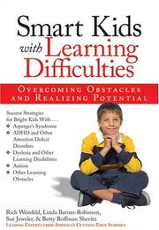 Cover of Smart kids with learning difficulties by Rich Weinfeld