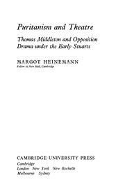 Cover of Puritanism and theatre by Margot Heinemann