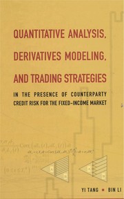 Cover of Quantitative analysis, derivatives modeling, and trading strategies by Yi Tang