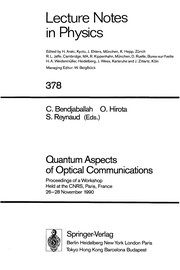 Cover of Quantum aspects of optical communications by C. Bendjaballah
