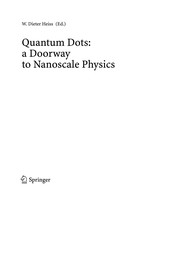 Cover of Quantum dots by W. D. Heiss