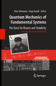 Cover of Quantum mechanics of fundamental systems by Marc Henneaux