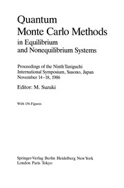 Cover of Quantum Monte Carlo Methods in Equilibrium and Nonequilibrium Systems by Masuo Suzuki
