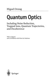 Cover of Quantum Optics by Miguel Orszag