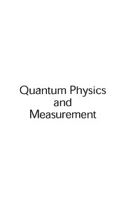 Cover of Quantum physics and measurement by V. K. Srivastava